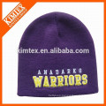 2015 custom winter high quality beanies with 3D embroidery logo